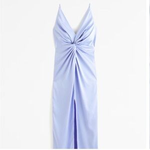 Abercrombie & Fitch Light Blue Midi Dress